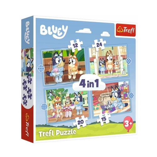 Puzzle 4w1 Bluey i jej świat 34637